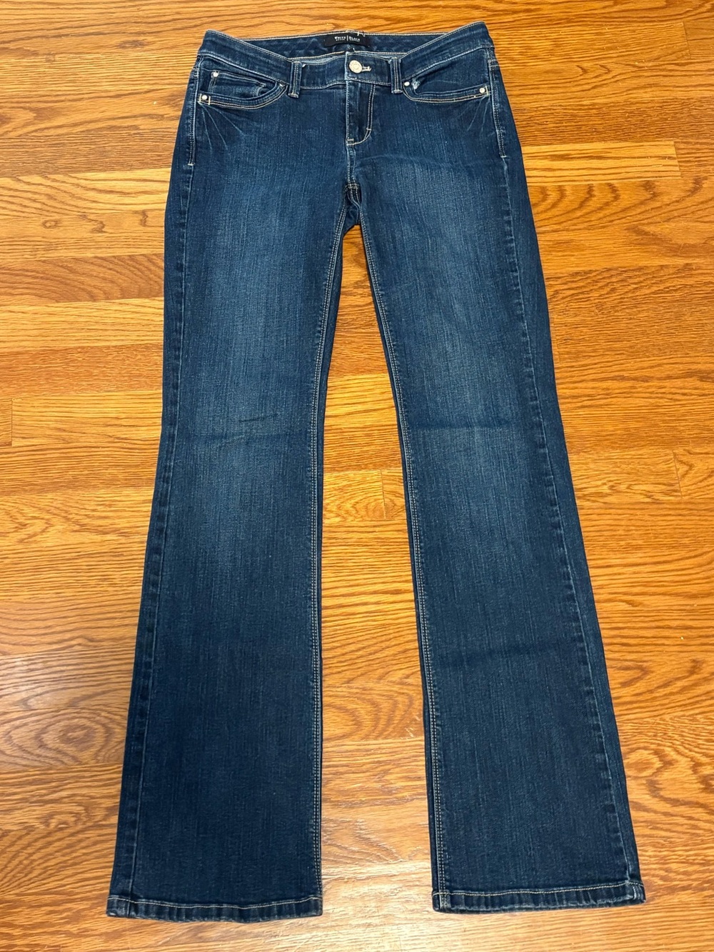 White House Black Market Contour Bootcut Jeans Women’s Size 2R Dark Wash denim